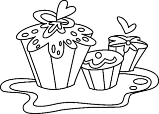 Gâteau 04 - Coloriages divers - Coloriages - 10doigts.fr